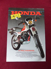 Prospectus Catalogue Brochure Moto : HONDA XL 250 R & XL 125 R de 1983