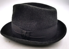 ANCIEN  CHAPEAU HOMME EN FEUTRE DE POIL MODELE EVEREST LIZET PARIS Taille 57/5
