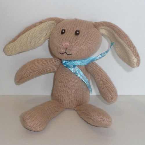 Doudou lapin tricot - doudou,
