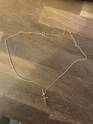 Chaîne croix or - croix, 18