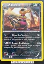 Carte Pokemon ESCROCO 57/106 REVERSE XY2 Etincelles FR