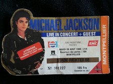 Billet concert Michael Jackson