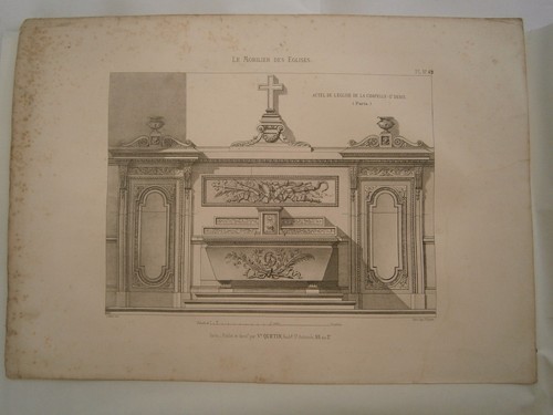 Planche gravure mobilier