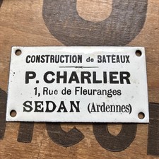 plaque émaillée Sedan