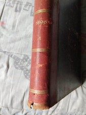 1896 Tome 1 Livre Relié Cuir revue journal L'Illustration Universel Art Nouveau
