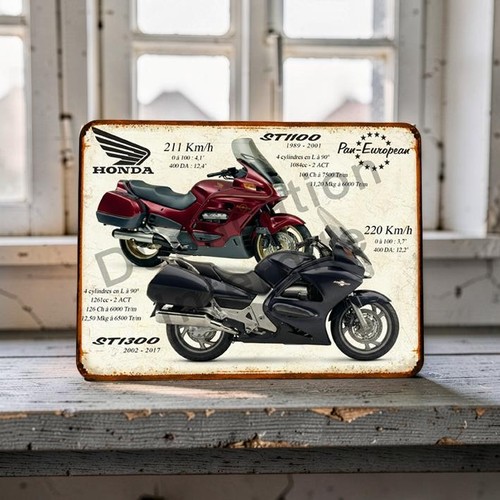 Plaque métal vintage - plaque, honda