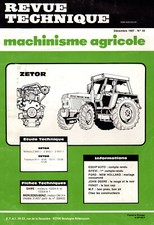 REVUE TECHNIQUE TRACTEURS   ZETOR 8111  8145  10111  10145  12145