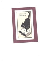 COLLECTION vieux papier ex libris CHAT ANT TRYB