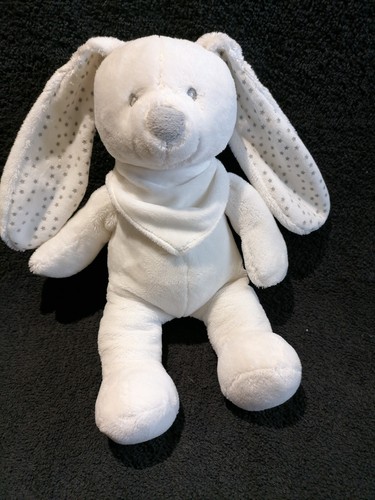 Doudou peluche lapin blanc - peluche,