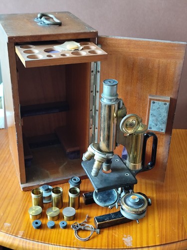 Rare microscope ancien - microscope, c