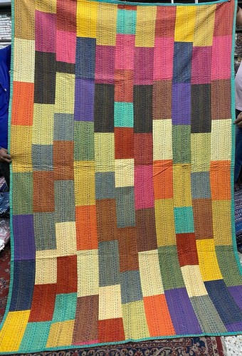 Couvre lit réversible - réversible, kantha