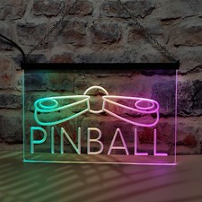 Enseigne lumineuse néon LED pour salle de jeux de flipper avec style d'effet ...