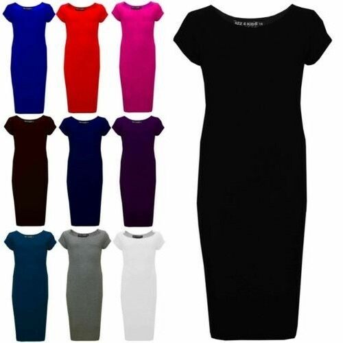 Filles robe enfants uni - robe,