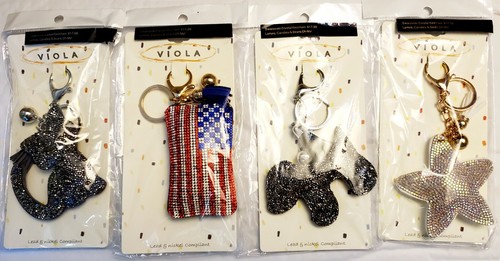 Crystal covered keychain - covered, keychain-