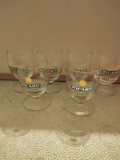 6 Verres Ricard Petit Soleil De 17 Cl Filets Dose De 2 Cl