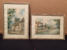 Lot de 2 Petites AQUARELLES sur Papier Signées BARDAY (BARRE ET DAYEZ ).