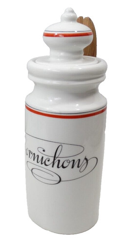 Pot cornichon porcelaine - cornichon,