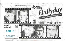 RARE / TICKET BILLET CONCERT -