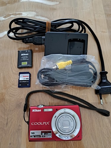 Nikon coolpix s220 - coolpix, rouge
