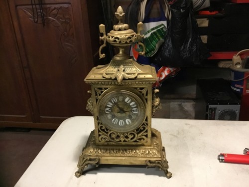 Pendule poser bronze - a,