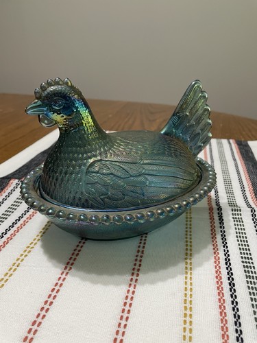 Vtg indiana glass iridescent - vtg,