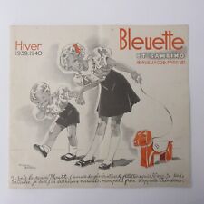 CATALOGUE HIVER 1939-40  GAUTIER LANGUEREAU BLEUETTE BAMBINO