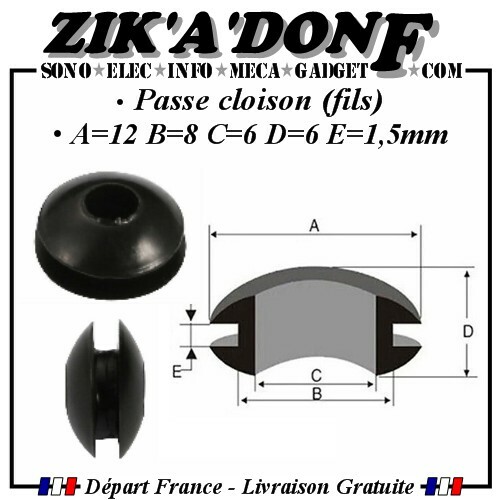 Passe cloison - passe-cloison, passe-fils