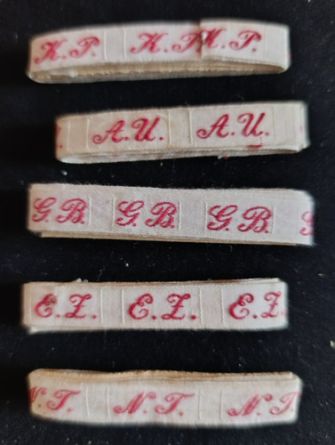 Lot ancien ruban - , initiale