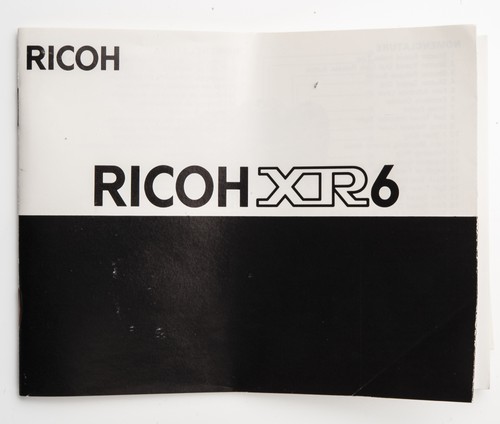 Manuel utilisation ricoh xr6 - manuel,