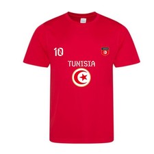 Maillot - Tee shirt Tunisie enfant rouge
