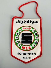 Mouloudia Club d'Alger MCA Algerie Sonatrach fanion vintage football pennant