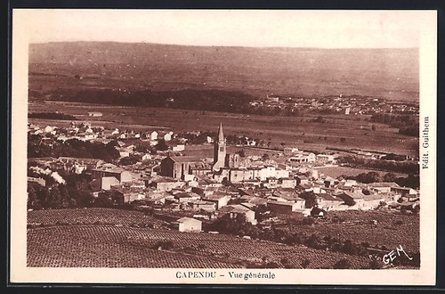 Cpa capendu vue - générale,