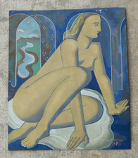 peinture femme nue art deco