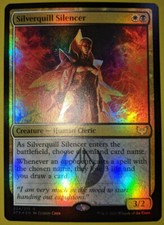 mtg magic silverquill silencer FOIL ENGLISH FRENCH museleuse de plumargent 4 ava