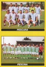 676 TEAM SQUADRA PESCARA CALCIO - PESCINA CALCIO STICKER CALCIATORI 2010 PANINI