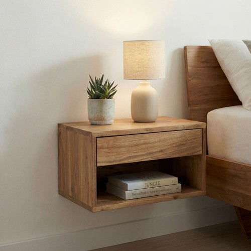 Table chevet 50cm bois - table,