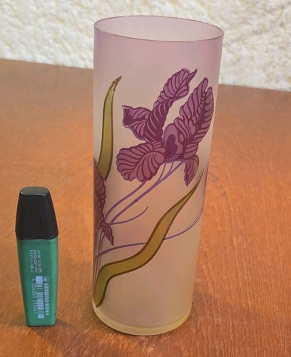 Vase rouleau tube verre decor - vase,