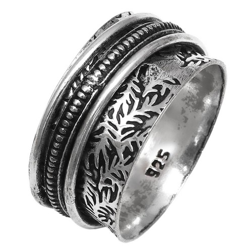 Bague toupie argent - bague,