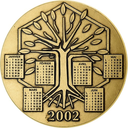France médaille calendrier - france,,