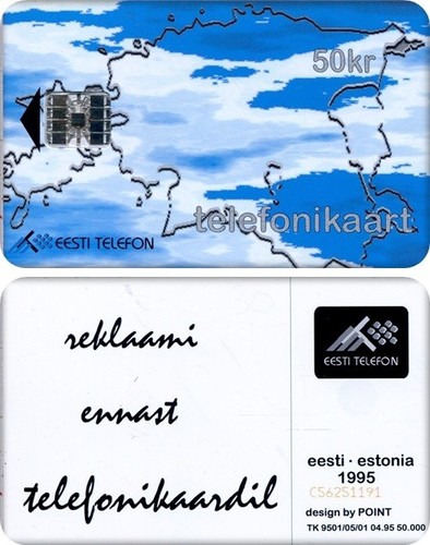 Belle telecarte estonie 1995 - belle,