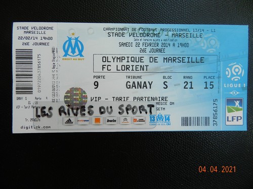 Ticket billet football - +++,