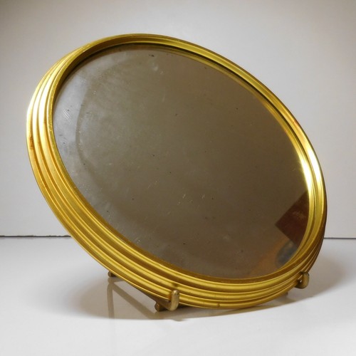 Plateau miroir verre cercle