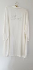  Victoria's Secret Bridal wedding satin white/ pink robe  one size 