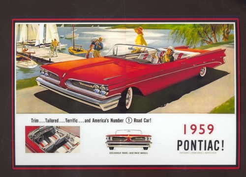 1959 pontiac convertible car - 1959,