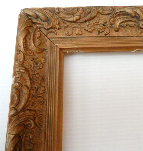 Ancien cadre doré bois - ancien, décor