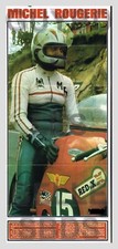 1973 DOCUMENT  ( ROF 30 )  POSTER  MOTO PILOTE Michel ROUGERIE