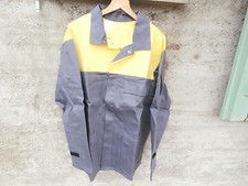 Veste travail professionnelle Gris Jaune A. LAFONT 100% Coton Taille 58 NEUVE