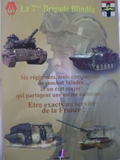 Brochure de présentation de la 7ème Brigade Blindée - Armée de Terre