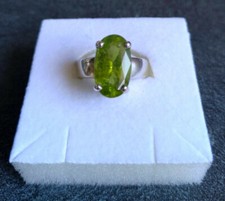 Bague Péridot T53 en Argent 925 millièmes 