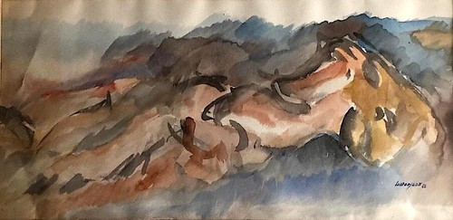 Robert lapoujade gouache sur - robert,